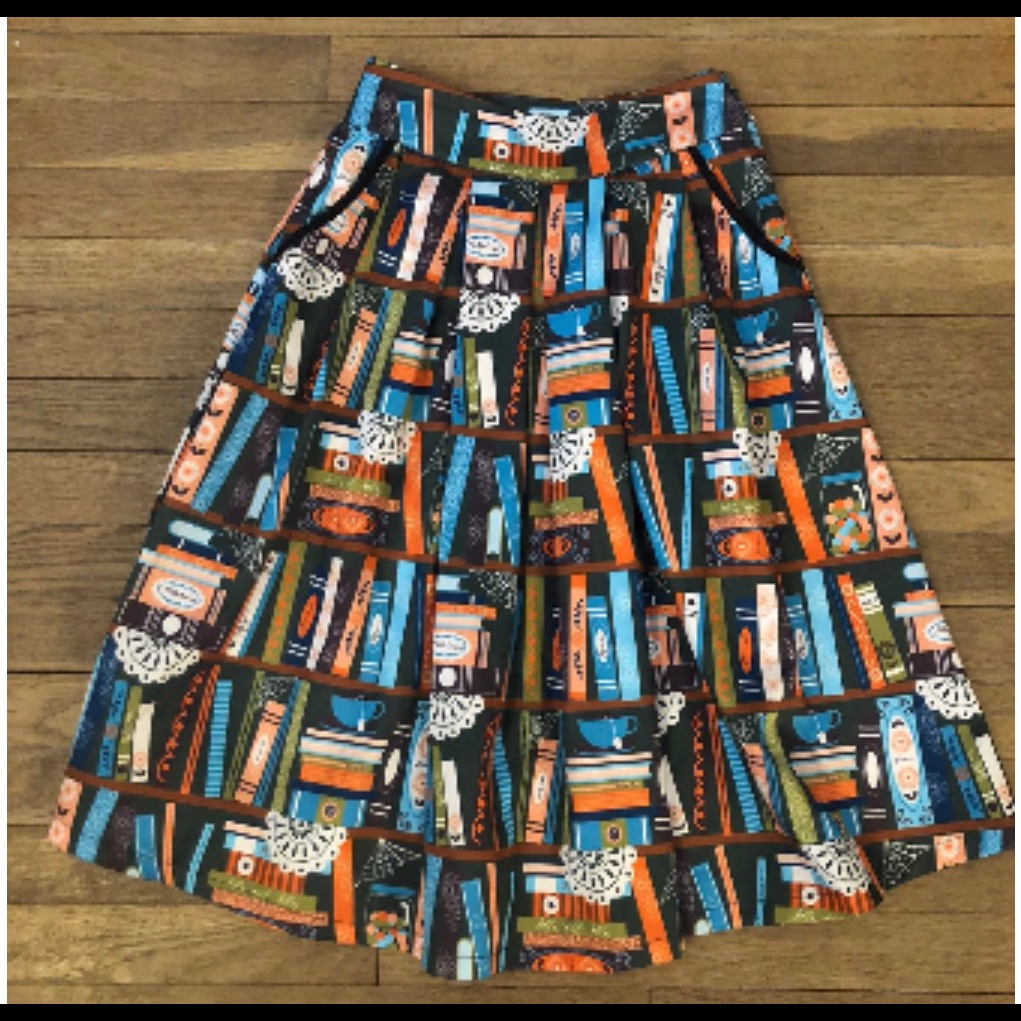 Women’s Printed A-Line Skirt In Blue Multi